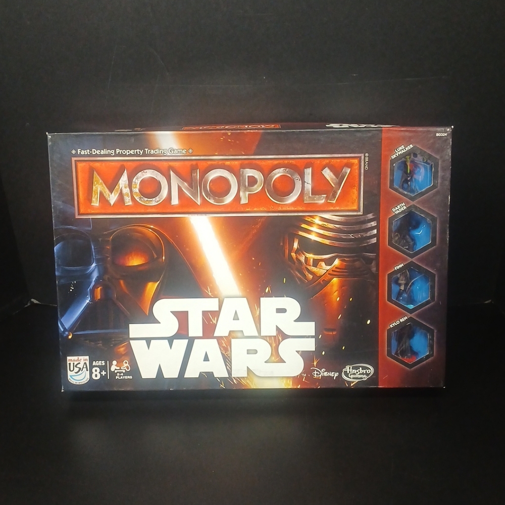 Monopoly Star Wars The Force Awakens Board Game 2015 Hasbro, COMPLETE - Picture 2 of 8